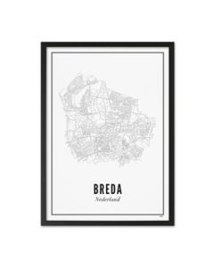 Stadsplattegrond Breda Ingelijst